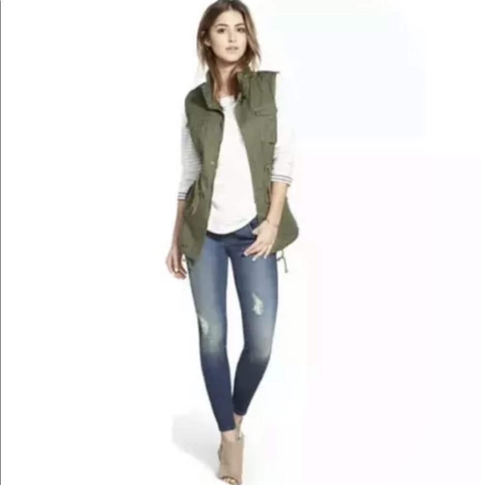 PLEIONE TWILL UTILITY CARGO MILITARY VEST